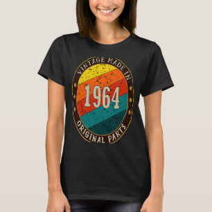 Vintage 1964 Original Parts Birthday T-Shirt