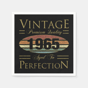 Vintage 1965 60th Birthday Napkin