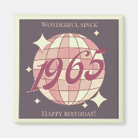 Vintage 1965 60th birthday retro purple