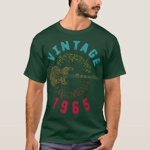 Vintage 1965 Birthday Limited Edition Guitar Music T-Shirt