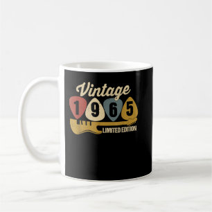 Vintage 1965 Birthday Retro Guitar 57th Birthday Coffee Mug