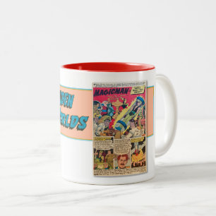 VINTAGE 1965 COMIC BOOK PAGE ART Two-Tone COFFEE MUG