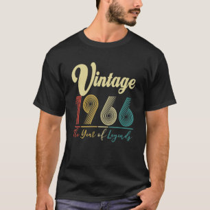 Vintage 1966 56Th Birthday 56 Years Old Gift Men W T-Shirt