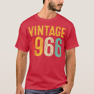 Vintage 1966 56th Birthday Decoration Men Women 56 T-Shirt