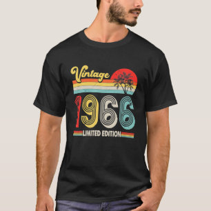 Vintage 1966 56th Birthday Decorations Men Women T-Shirt