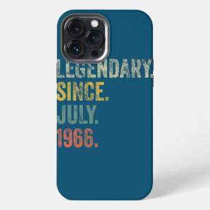 Vintage 1966 56th Birthday Legendary Since July iPhone 13 Pro Max Case