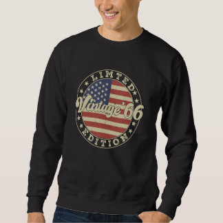 Vintage 1966 58th Birthday 58 Years Old American F Sweatshirt