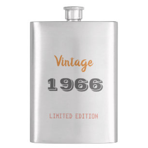Vintage 1966 Flask – 60th Birthday Gift for Men 