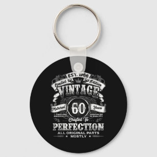 Vintage 1966 Lied Edition 60 Year Old B-Day 60th Key Ring
