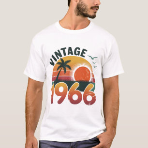 Vintage 1966 Limited Edition Men Women Birthday T-Shirt