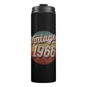 VINTAGE 1966 MEN WOMEN BIRTHDAY GIFT THERMAL TUMBLER