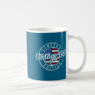 Vintage 1966 Stamp 60th Birthday Graphic Art Coffee Mug