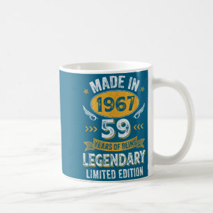 Vintage 1967 59 Years Old Design Coffee Mug