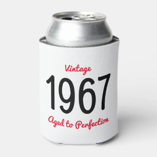 Vintage 1967 Aged To Perfection 50 Birthday Gift Can Cooler