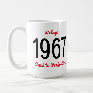 Vintage 1967 Aged To Perfection 50 Birthday Party Coffee Mug