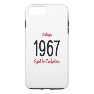 Vintage 1967 Aged To Perfection Birthday Gift iPhone 8 Plus/7 Plus Case