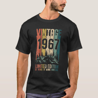 Vintage 1967 Birthday Gifts Limited Edition 55 Yea T-Shirt