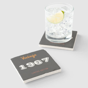 Vintage 1967 limited  edition Gift T-Shirt Stone Coaster