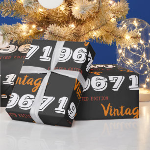 Vintage 1967 limited edition Gift Wrapping Paper