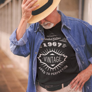 Vintage 1967 or Any Year Custom Birthday Party T-Shirt