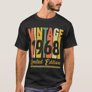 Vintage 1968 Limited Edition Retro Birthday T-Shirt