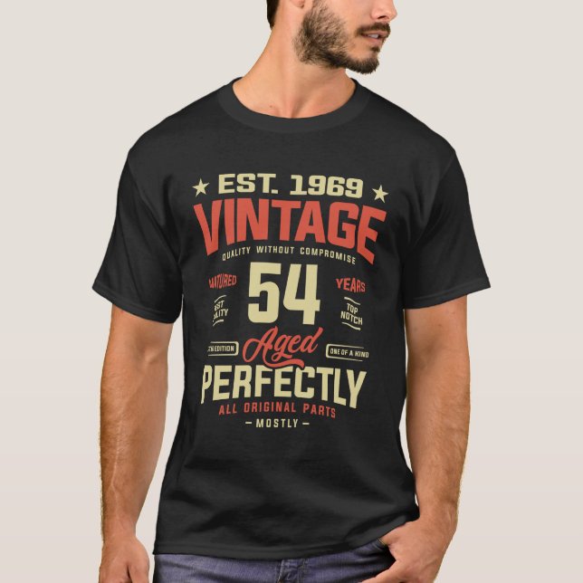 Vintage 1969 - 55th Birthday T-Shirt (Front)