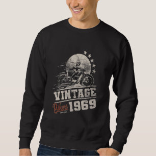 Vintage 1969 Bikers 53th Birthday 53 Yrs Biker Mot Sweatshirt