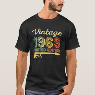 Vintage 1969 Birthday Guitar 53rd Birthday 53 T-Shirt