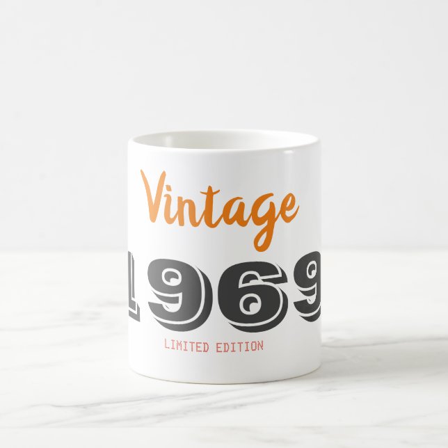 Vintage 1969 Limited Edition Coffee Mug – Retro  (Center)