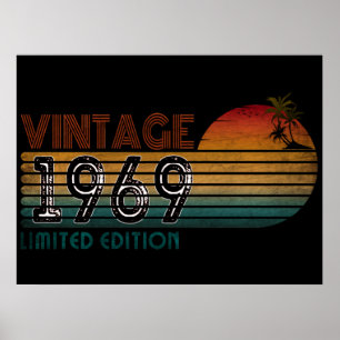 vintage 1969 limited edition poster