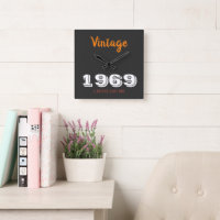 Vintage 1969 Limited Edition Wall Clock – Retro 57