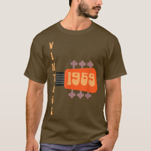 Vintage 1969 Music Festival Guitar 1969 Birthday Y T-Shirt