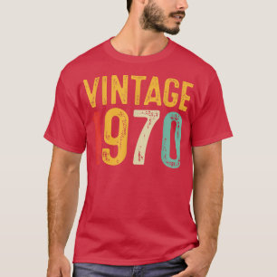 Vintage 1970 52nd Birthday Decoration Men Women 52 T-Shirt