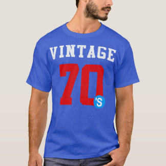 vintage 1970 back print on tshirt