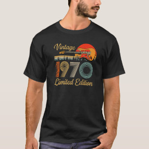 Vintage 1970  For Men Women Guitar Lover 52 Year O T-Shirt