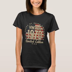 Vintage 1970 Limited Edition 55-year-old Gifts Usa T-Shirt