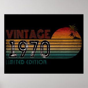 vintage 1970 limited edition poster
