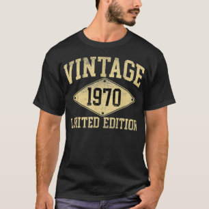 Vintage 1970 Limited Edition Year Of Birth Birthda T-Shirt