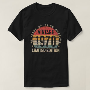 Vintage 1970 Man Woman 56th Birthday 56 Years  T-Shirt