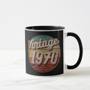 VINTAGE 1970 MEN WOMEN BIRTHDAY GIFT MUG