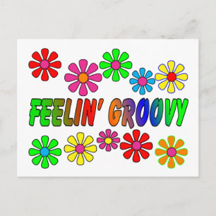 Vintage 1970's "Feelin' Groovy" gifts Postcard