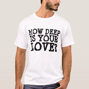 VINTAGE 1970S HOW DEEP IS YOUR LOVE? T-SHIRTS