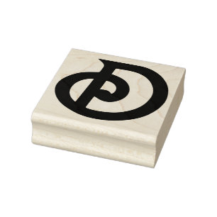 Vintage 1970s Letter D Monogram Rubber Art Stamp