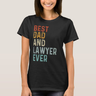 Vintage 1970's Retro Best Dad And Lawyer T-Shirt