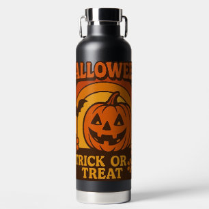 Vintage 1970s Trick or Treat Halloween Water Bottle
