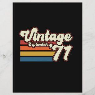 Vintage 1971 50th Birthday Custom Letterhead