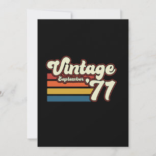 Vintage 1971 50th Birthday Invitation