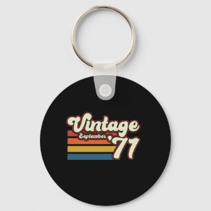 Vintage 1971 50th Birthday Key Ring