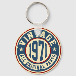 Vintage 1971 All Original Part Key Ring