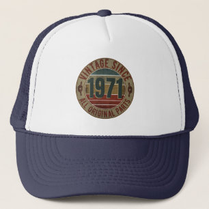 VINTAGE 1971 BIRTHDAY GIFT TRUCKER HAT